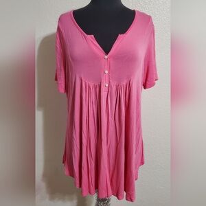 SALE **Pink Babydoll Blouse**